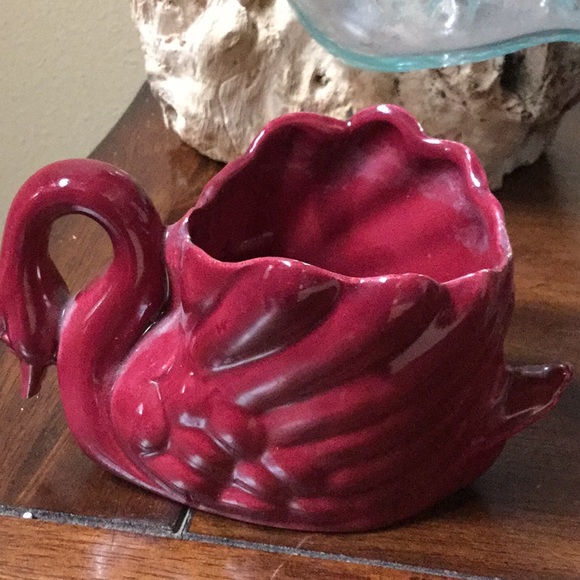 Vintage antique swan ceramic dish bathroom holder farmhouse Easter market retro - Picture 2 of 7